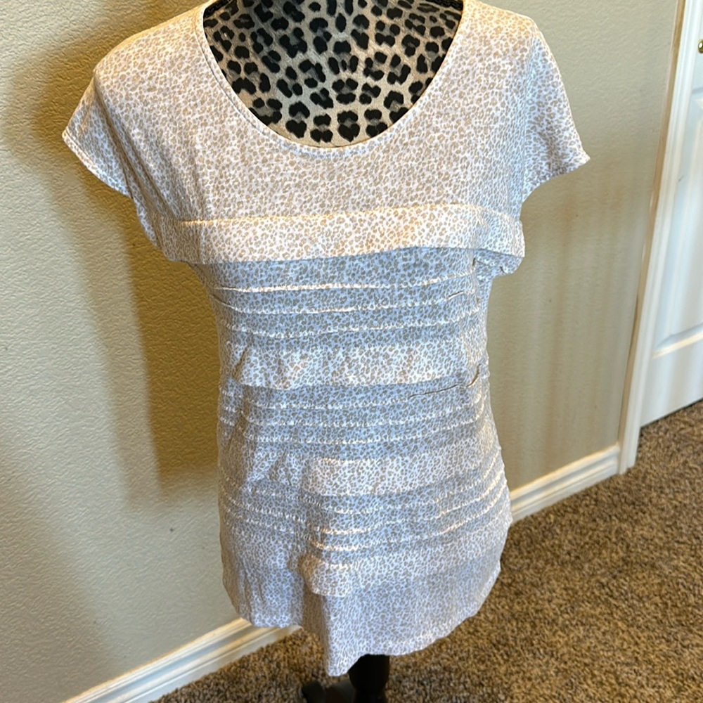 Liz Claiborne leopard top, size M